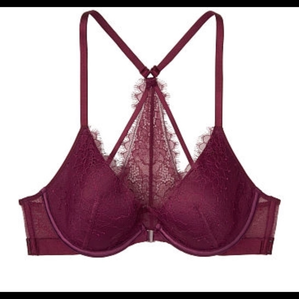V-back Lightly Lined Plunge Bra